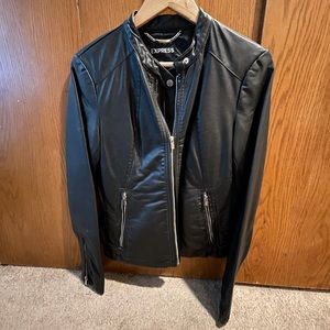 Express Faux Leather Moto Jacket